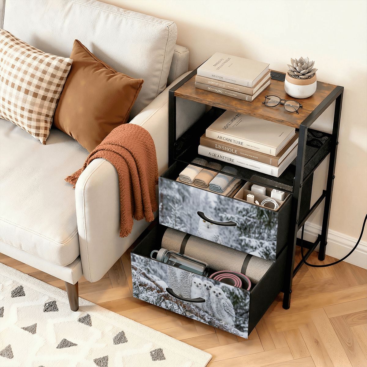 2Drawer Bedside Table 10