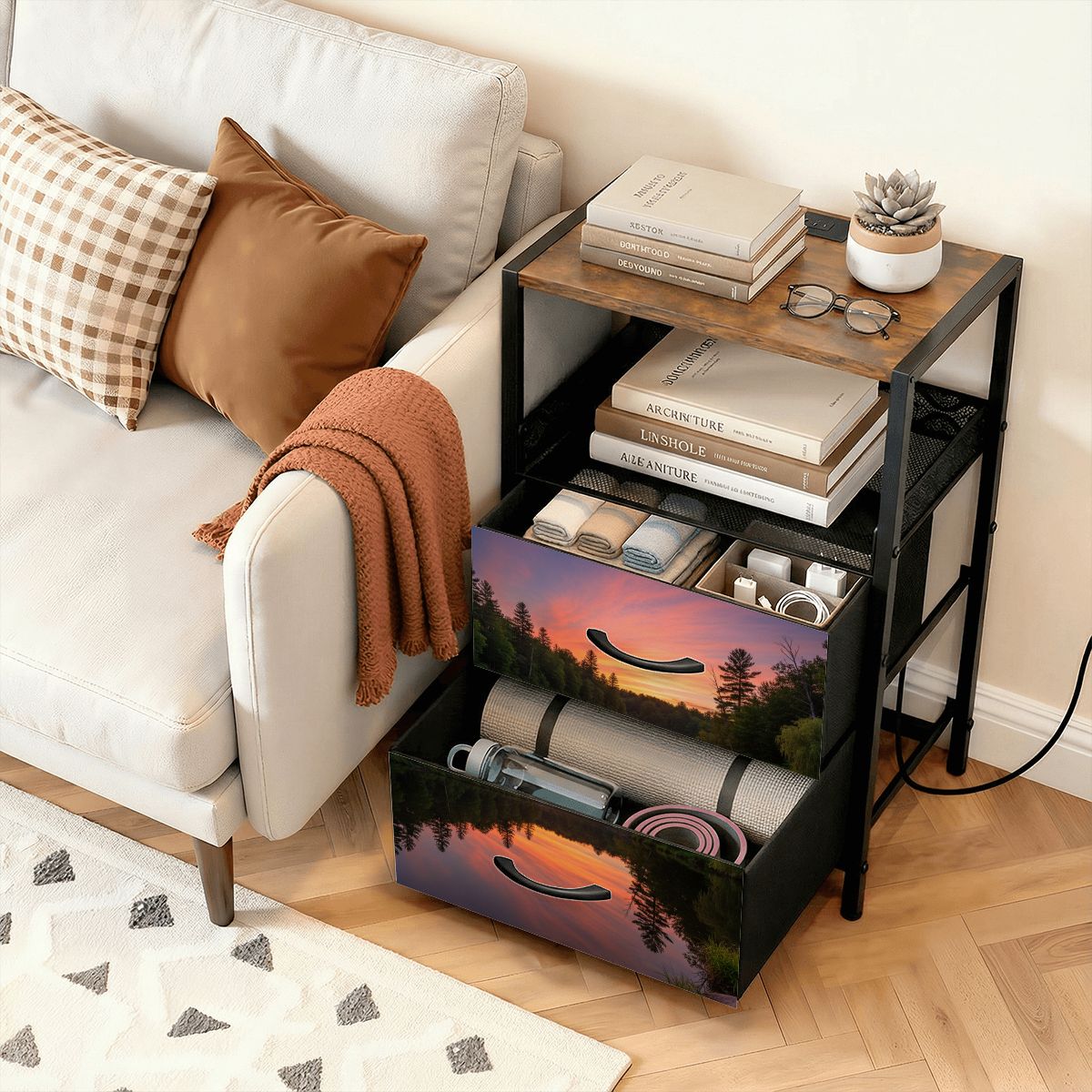 2Drawer Bedside Table