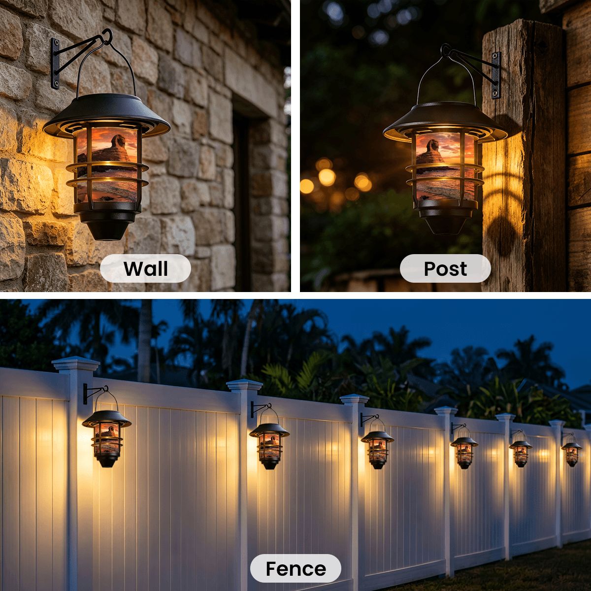 Hanging Solar Lights 2pcs