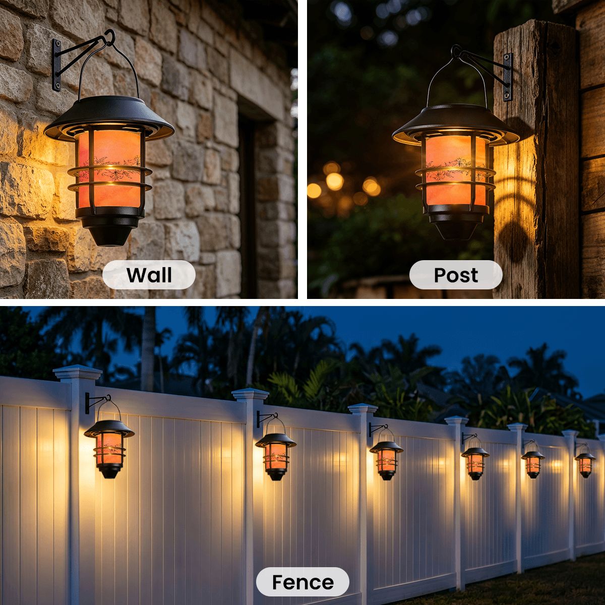 Hanging Solar Lights 2pcs