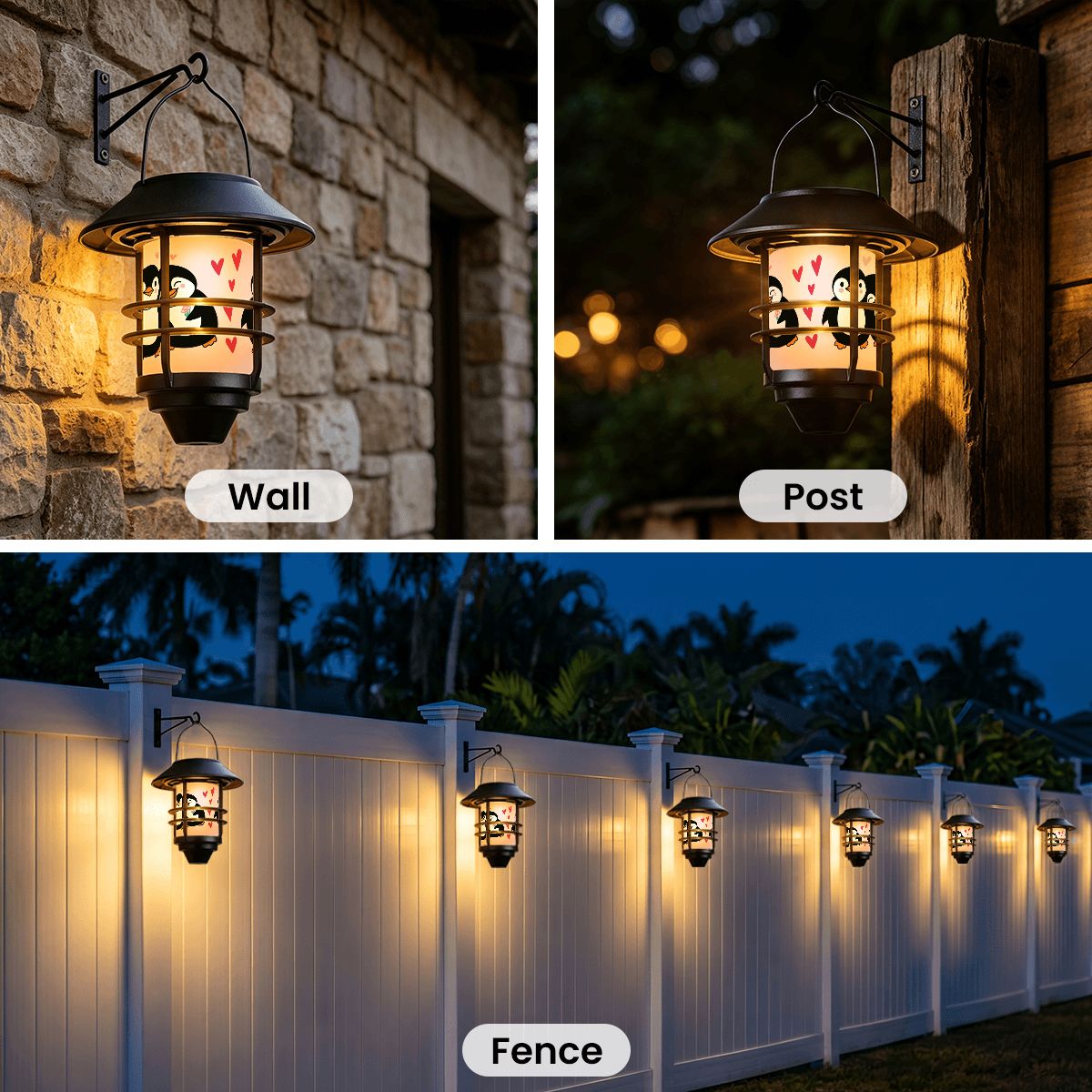 Hanging Solar Lights 2pcs