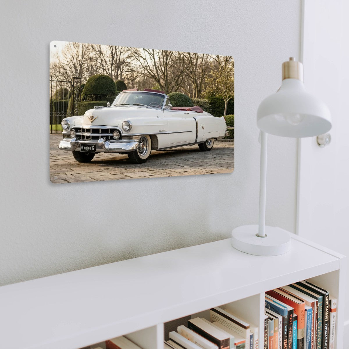 Rectangular Tin Sign Metal Sign Decor 1952 Cadillac Series 62 Convertible