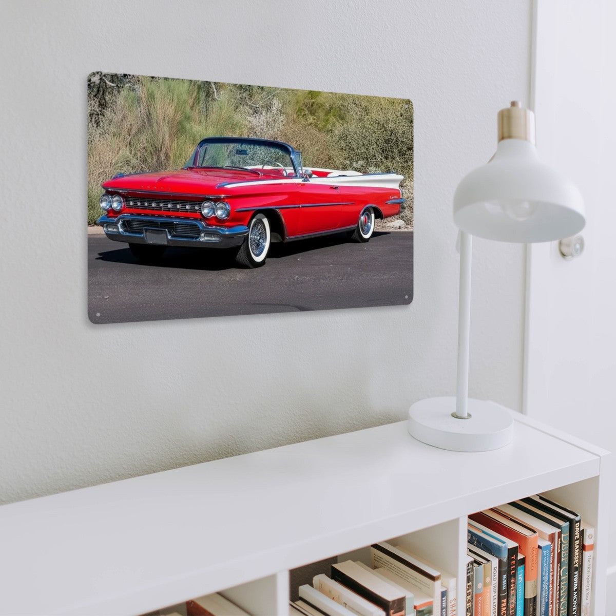 Rectangular Tin Sign Metal Sign Decor 1959 Oldsmobile 98 Convertible