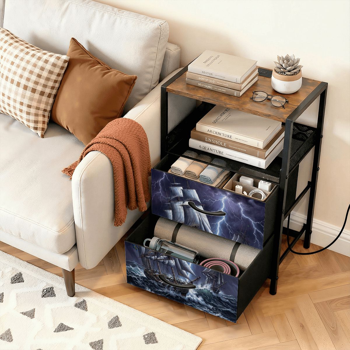 2Drawer Bedside Table 11
