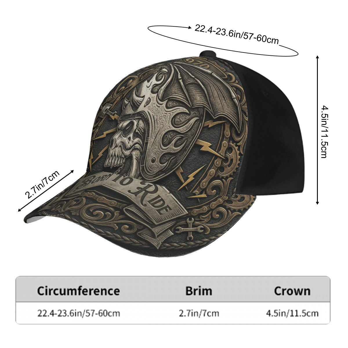 Baseball Cap BORN TO RIDE