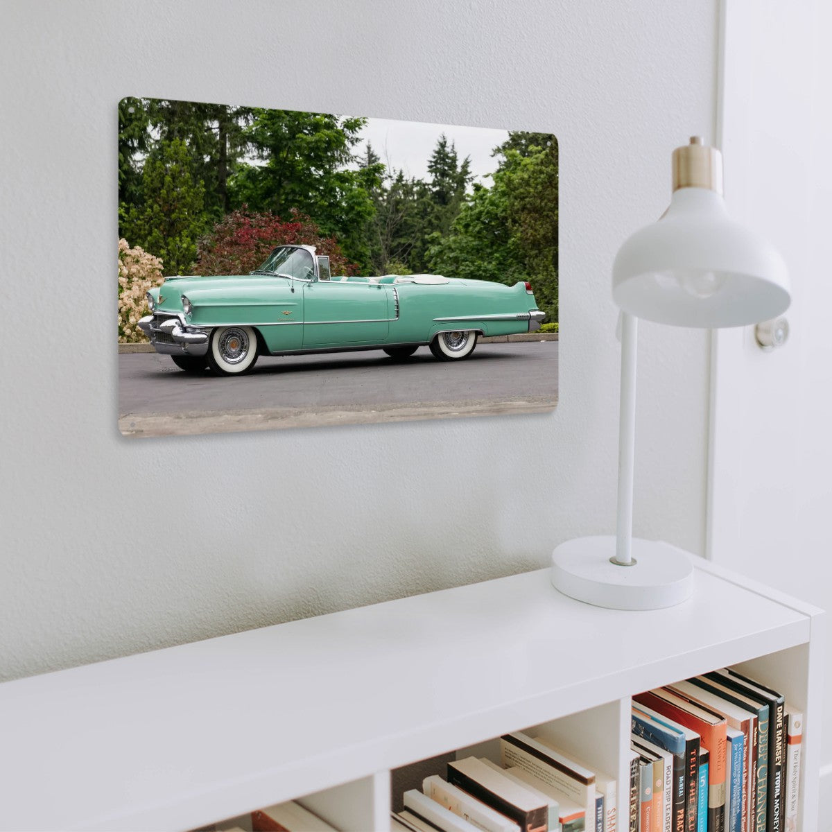 Rectangular Tin Sign Metal Sign Decor 1956 Cadillac Series 62 Convertible