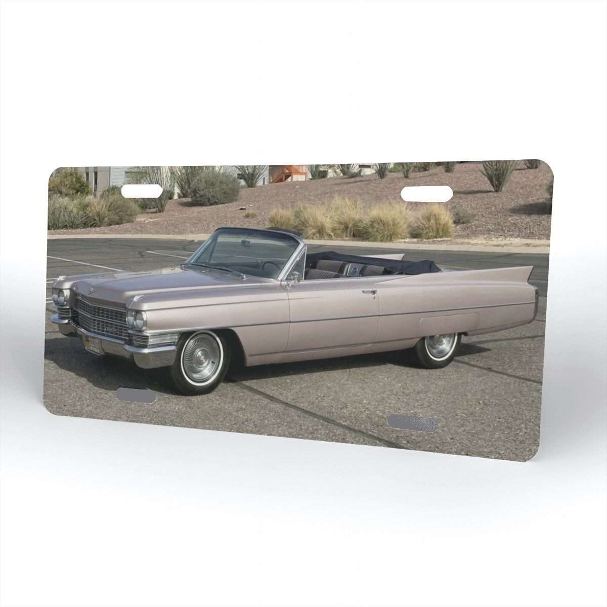 Aluminum License Plate 1963 Cadillac Series 62 Convertible
