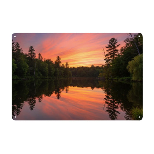 Rectangular Tin Sign Metal Sign Decor