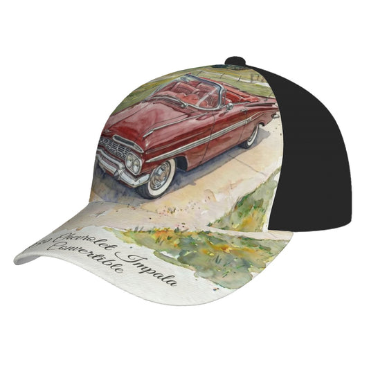 Baseball Cap - 1959 Chevrolet Impala Convertible röd