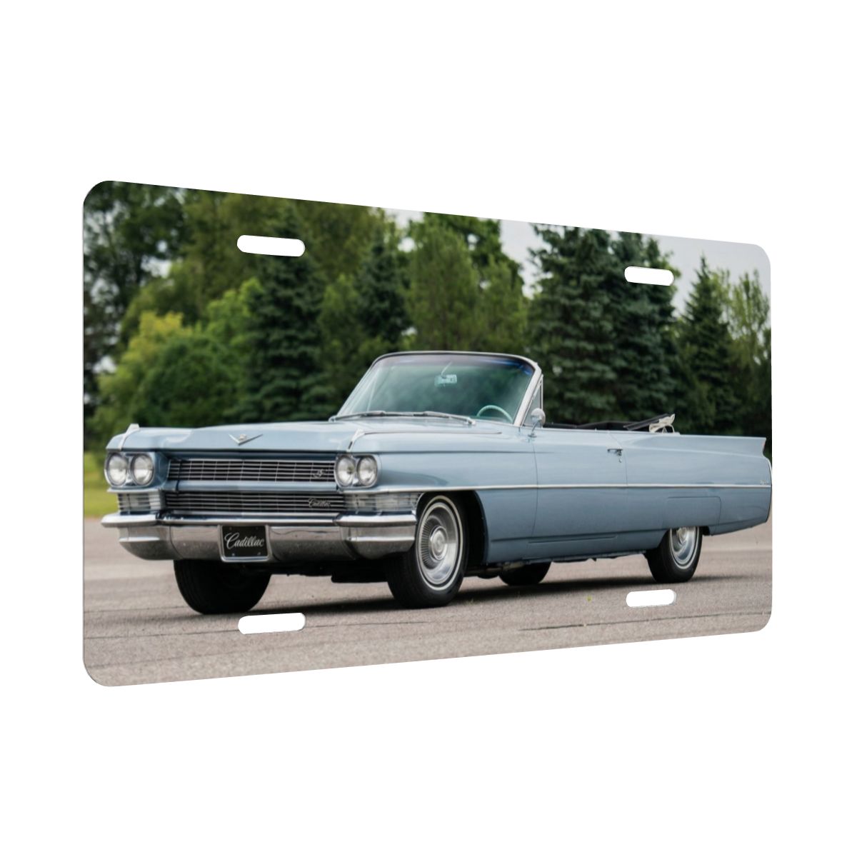 Aluminum License Plate 1964 Cadillac Series 62 Convertible