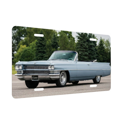 Aluminum License Plate 1964 Cadillac Series 62 Convertible