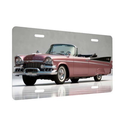 Aluminum License Plate 1959 Dodge Custom Royal Convertible