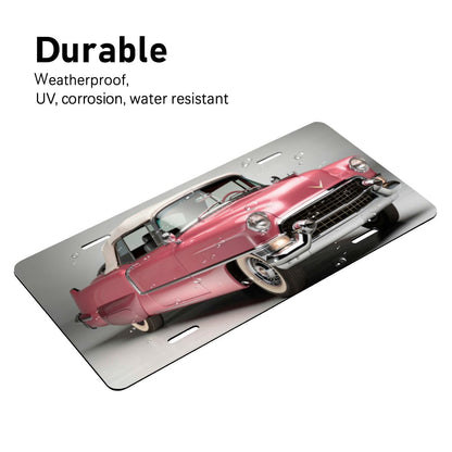 Aluminum License Plate 1955 – Cadillac Series 62 Convertible