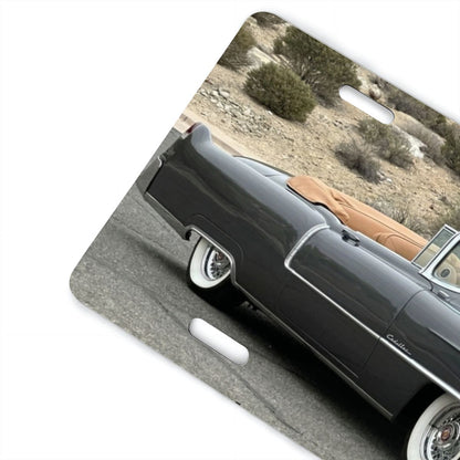 Aluminum License Plate 1955 Cadillac Series 62 Convertible