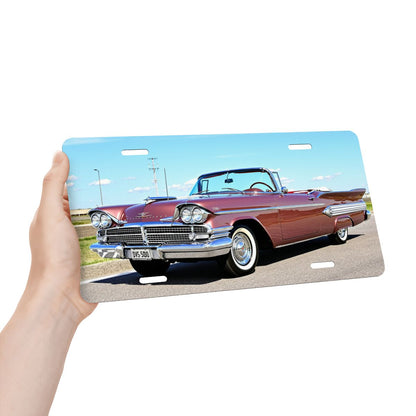 Aluminum License Plate 1958 Dodge Custom Royal Lancer Super D500 Convertible