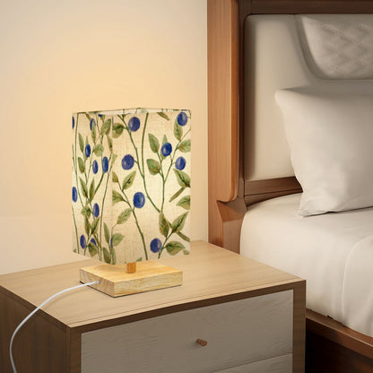 Square Table Lamp Blue