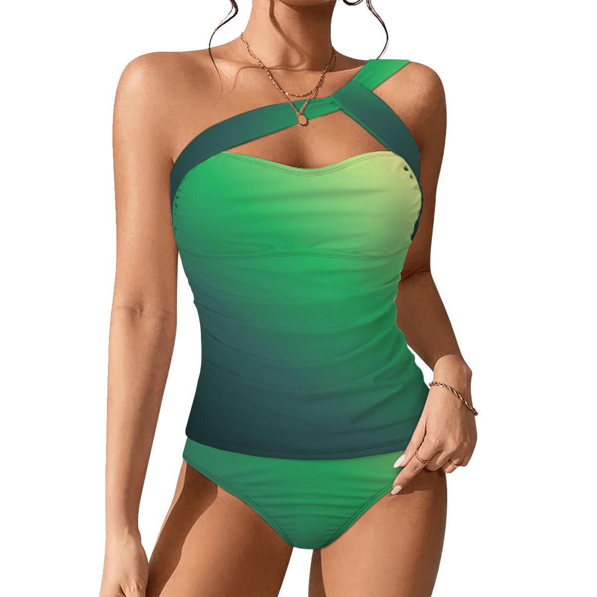 OneShoulder Two Piece Swimsuit