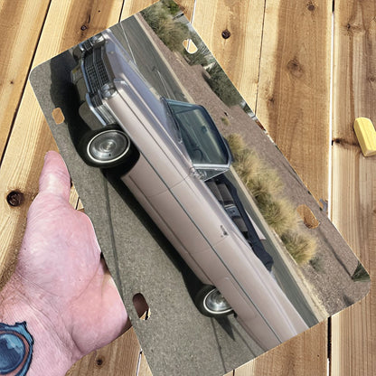 Aluminum License Plate 1963 Cadillac Series 62 Convertible