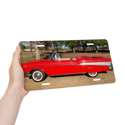Aluminum License Plate 1957 Chevrolet Bel Air