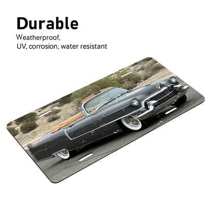 Aluminum License Plate 1955 Cadillac Series 62 Convertible
