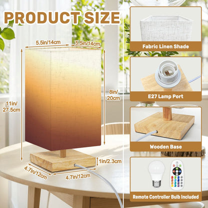 Square Table Lamp Polaroid