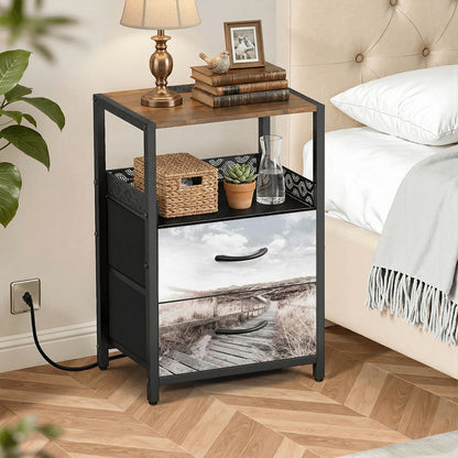 2Drawer Bedside Table 92