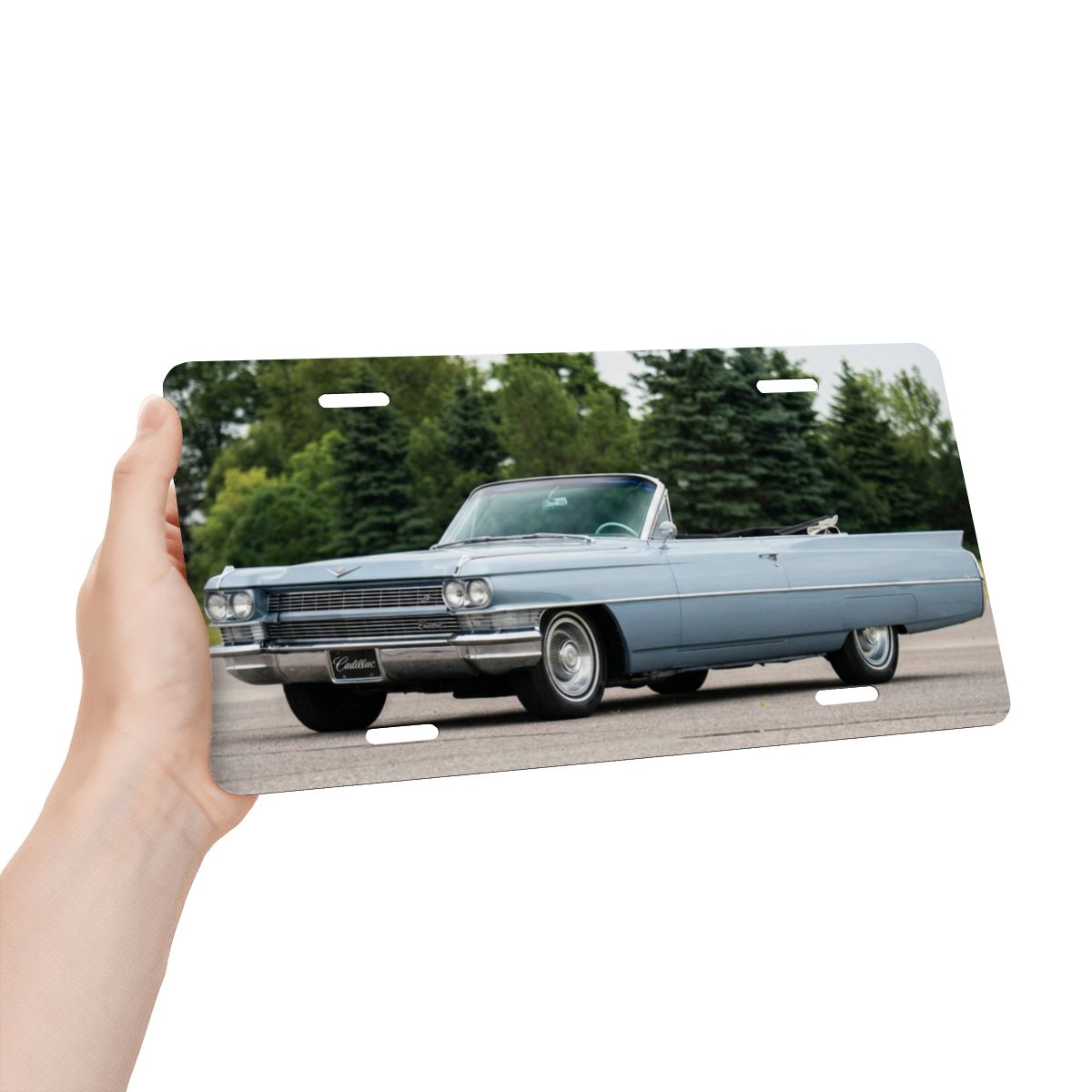 Aluminum License Plate 1964 Cadillac Series 62 Convertible