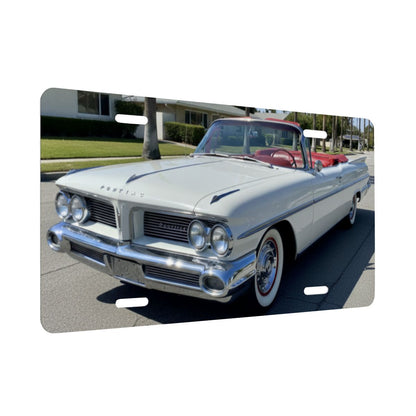 Aluminum License Plate 1959 Pontiac Bonneville Convertible