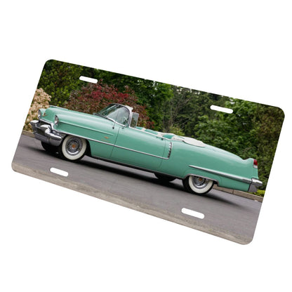 Aluminum License Plate 1956 Cadillac Series 62 Convertible