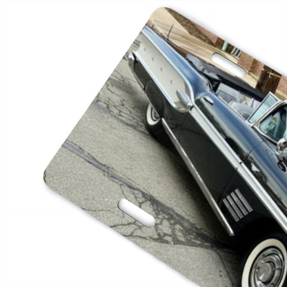 Aluminum License Plate 1958 Pontiac Bonneville Convertible