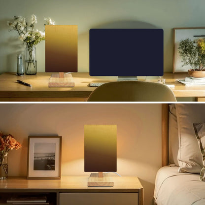 Square Table Lamp Gold