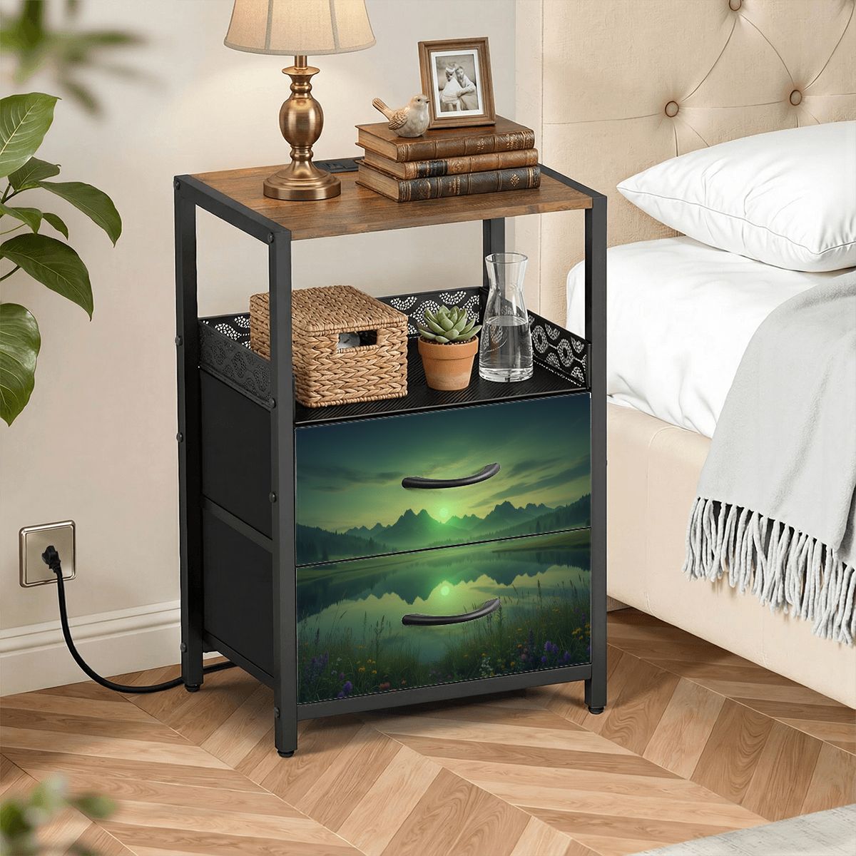 2Drawer Bedside Table 29