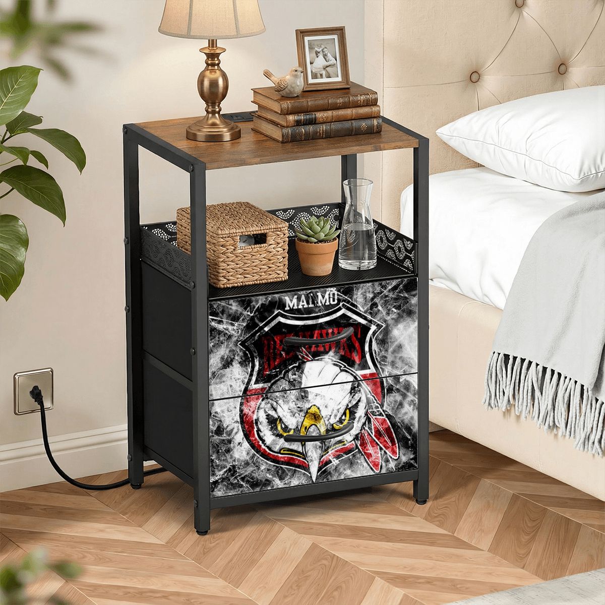 2Drawer Bedside Table 85
