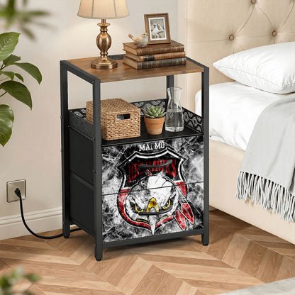 2Drawer Bedside Table 85