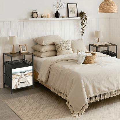 2Drawer Bedside Table 95