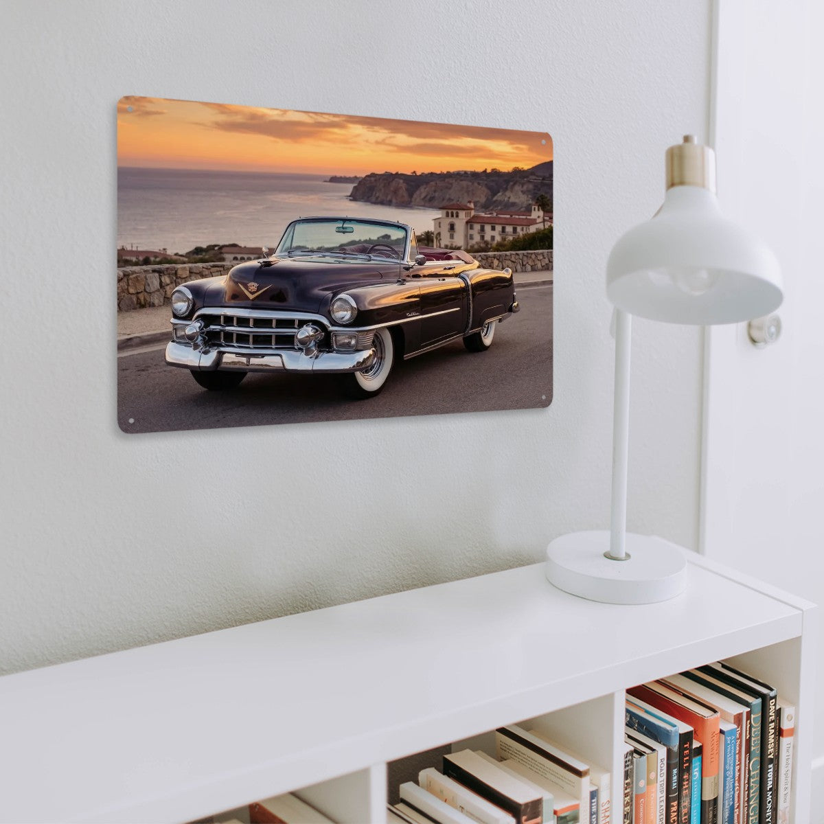 Rectangular Tin Sign Metal Sign Decor 1953 Cadillac Series 62 Convertible
