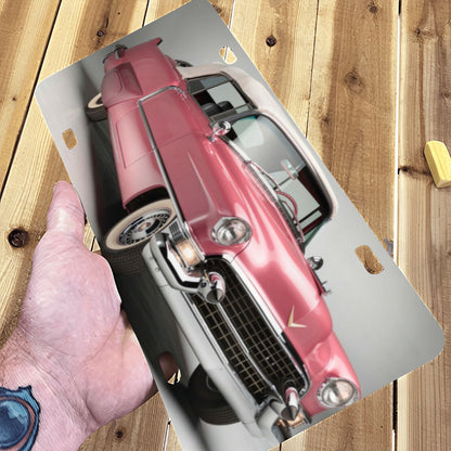 Aluminum License Plate 1955 – Cadillac Series 62 Convertible