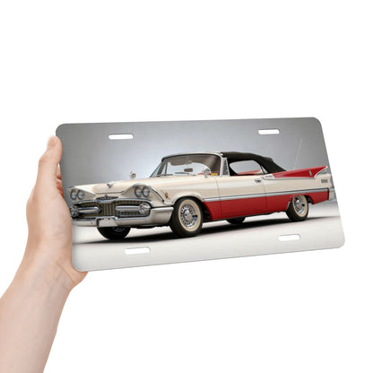 Aluminum License Plate 1959 Dodge Custom Royal Convertible
