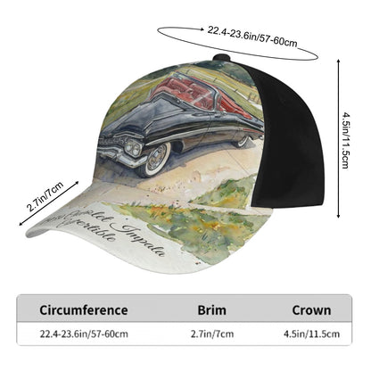 Baseball Cap - 1959 Chevrolet Impala Convertible svart