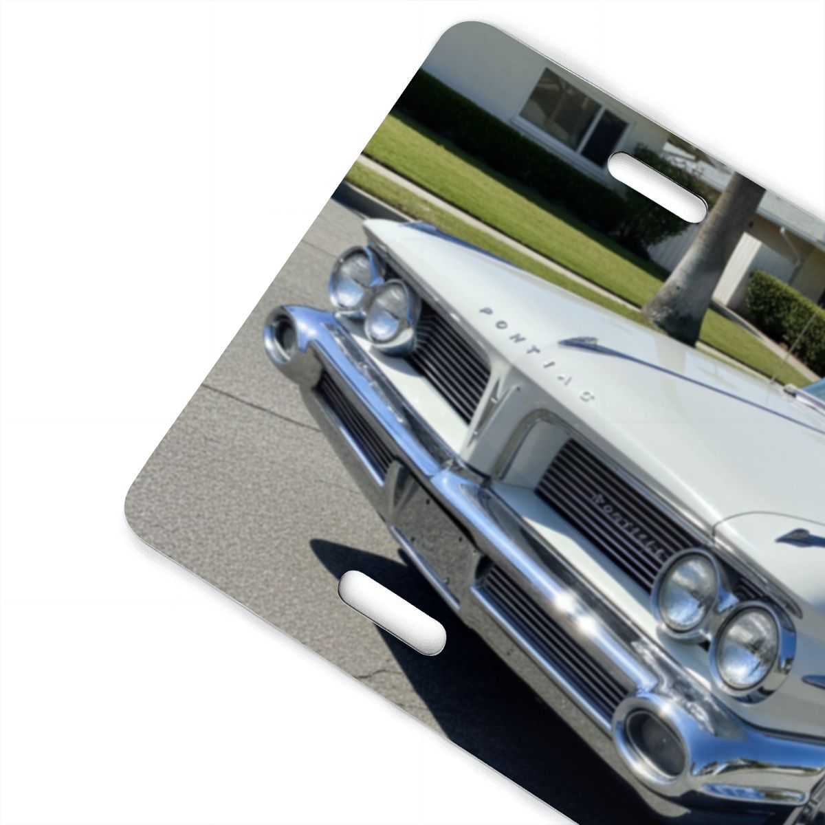 Aluminum License Plate 1959 Pontiac Bonneville Convertible