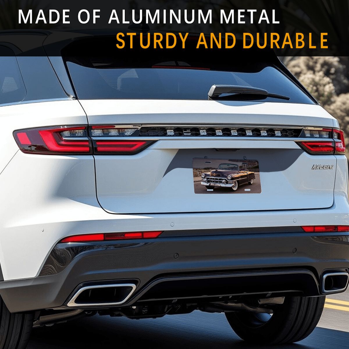 Aluminum License Plate 1953 Cadillac Series 62 Convertible