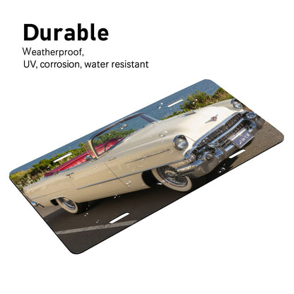 Aluminum License Plate 1956 Cadillac Eldorado Biarritz  Cabriolet