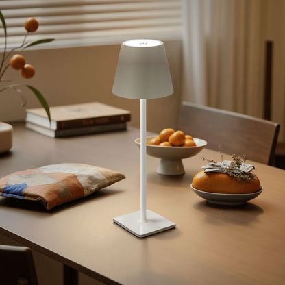 LED Cordless Table Lamp Silvergray