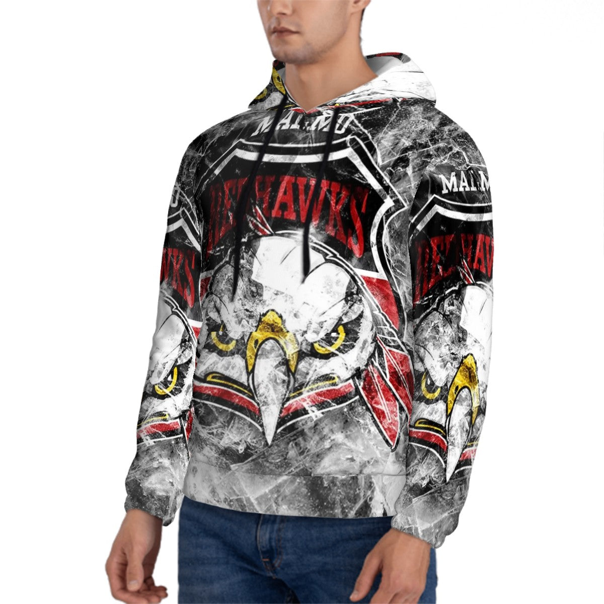 Men's Hooded Sweatshirt - MALMÖ RED HAWKS