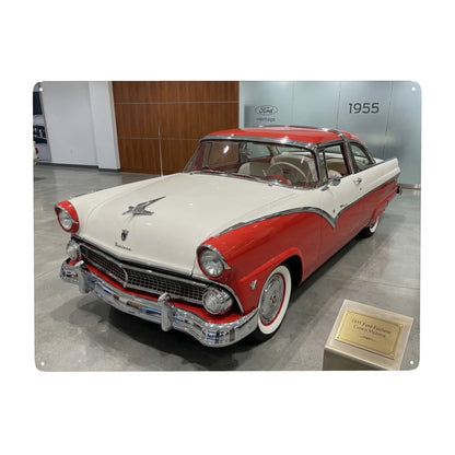 Tin Sign Rectangular 1955 Ford Fairlane Crown Victoria
