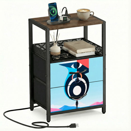 2Drawer Bedside Table 72