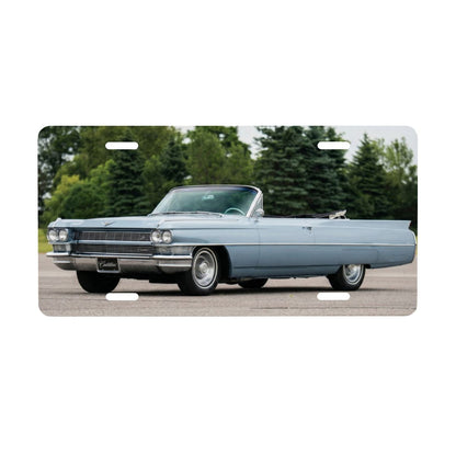Aluminum License Plate 1964 Cadillac Series 62 Convertible