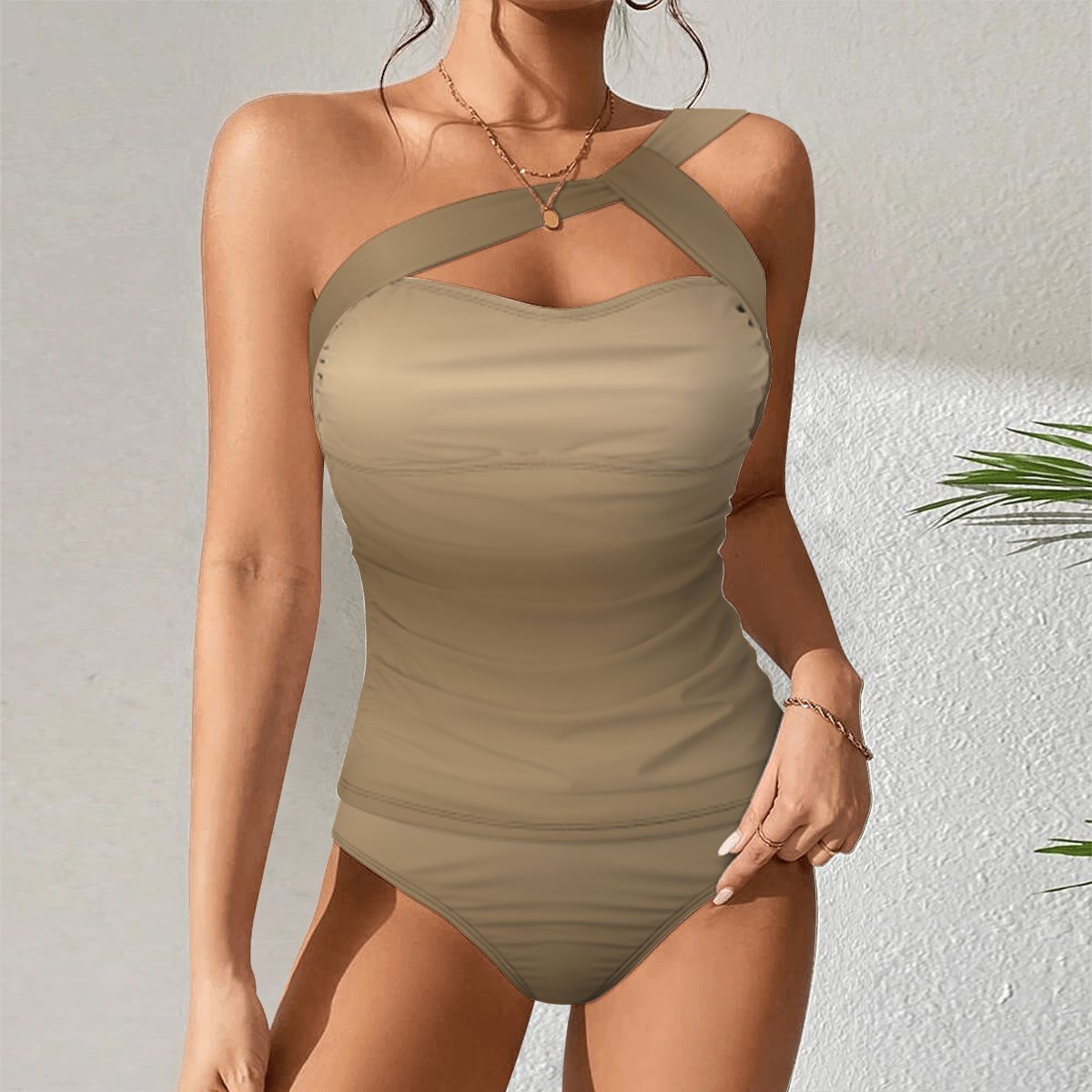 OneShoulder Two Piece Swimsuit