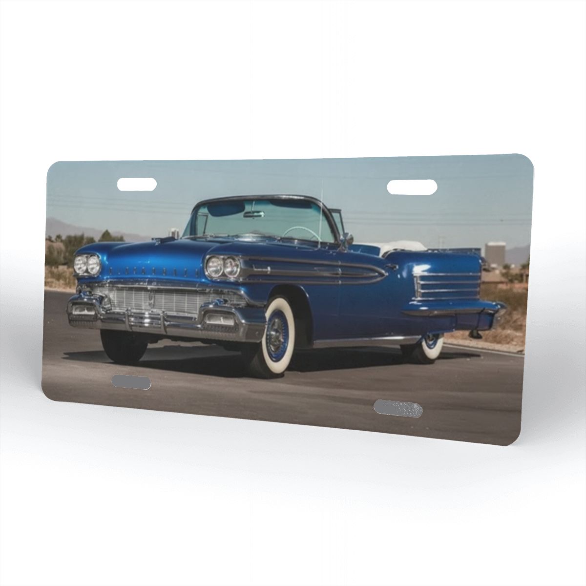 Aluminum License Plate 1958 Oldsmobile Dynamic 88 Convertible