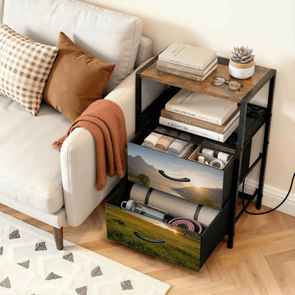 2Drawer Bedside Table 30